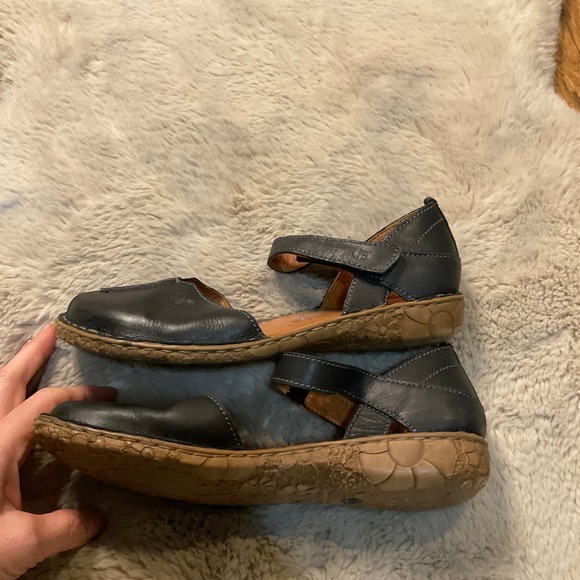 Joseph Siebel Rosalie Closed Toe Mary Jane Size 39 Black Leather Womens Shoes - Picture 6 of 9